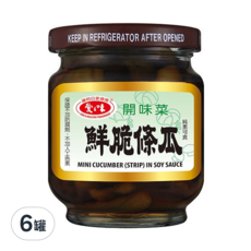 愛之味 鮮脆條瓜, 180g, 6罐