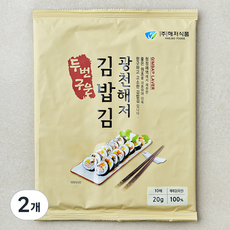 해저식품 광천해저 두번 구운 김밥김, 2g, 10개입, 2개 2개, 20g