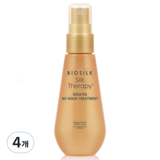 실크테라피 케라틴 노워시 트리트먼트, 4개, 60ml