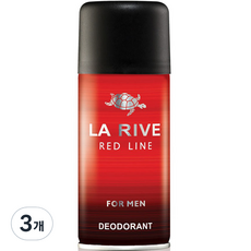 라리브 남성용 레드라인 퍼퓸 데오드란트, 150ml, 3개