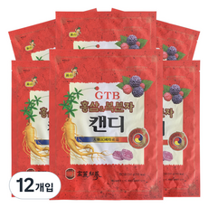 금산이아름답다 홍삼&복분자 캔디, 12개, 200g 12개입, 200g