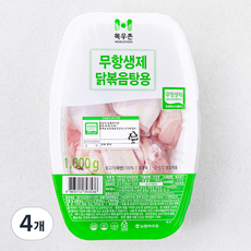 목우촌 무항생제 인증 닭고기 닭볶음탕용 (냉장), 1kg, 4개
