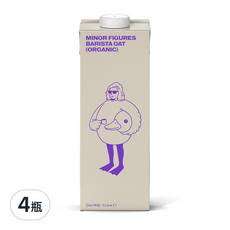 MINOR FIGURES 小人物 濃厚版燕麥奶 咖啡師,1L,4瓶