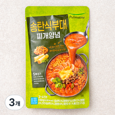 풀무원 송탄식 부대찌개양념, 150g, 3개