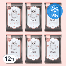 토빈즈챱 고양이 화식사료 (냉동), 50g, 12개, 오리