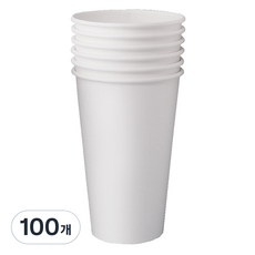 블룸엣홈 카페 무지 종이컵 480ml, 100개입, 1세트