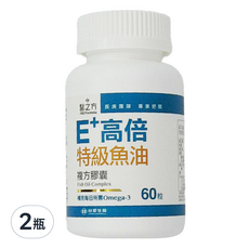 台塑生醫 MD Formula 醫之方 E+高倍特級魚油複方膠囊 60粒, 753mg, 60顆, 2瓶