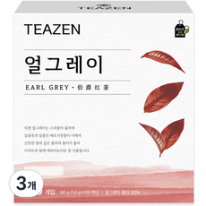 티젠 얼그레이 홍차, 1.6g, 100개입, 3개