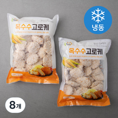 굿프랜즈 옥수수 고로케 (냉동), 1050g, 8개