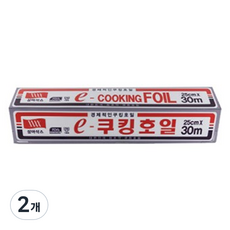 삼아삭스호일 e 쿠킹호일 25cm x 30m, 2개 2개