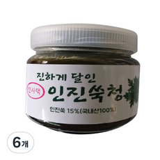 한강 진사댁 진하게 달인 인진쑥청, 500g, 6개, 1개입