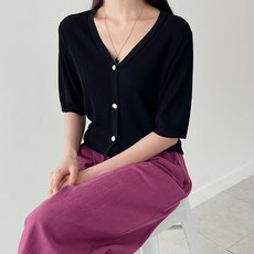 여름골지가디건