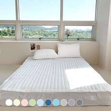 Lucidsleep 涼爽舒適海洋泡泡紗夏季床墊, 白色
