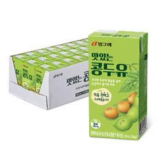 빙그레 맛있는 콩두유, 200ml, 24개