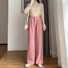 아이엠몽 여성용 파르미 코듀로이 캐주얼 팬츠
