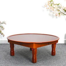 남원은행공방 샤벨 원형 다용도상 5호 75cm, 붉은대추색