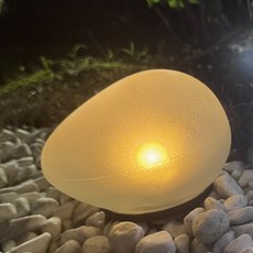 VISANG 太陽能花園石戶外照明小號 127 x 142 x 80 mm, 暖白