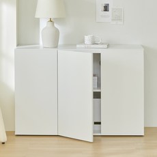 채움가구 국내제작 리무드 LPM 18T 수납장 1200 방문설치, 크림화이트