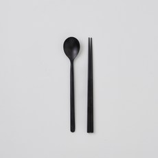 칠몽 오단 자연 옻칠 나무 수저 세트 24cm, 1세트, 숟가락 + 젓가락