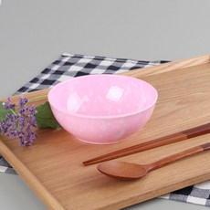 레트로 분식그릇 떡볶이 팝 대접, PINK, 10개