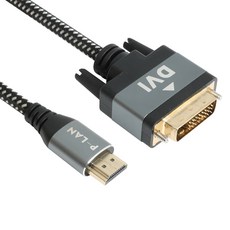 파워랜 HDMI to DVI 고급형 메탈 케이블 PL-HD-030S PL034, 1개, 3m