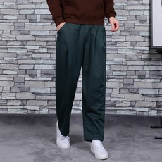 타운클로 남성용 J와이드 핀턱 기모본딩 팬츠