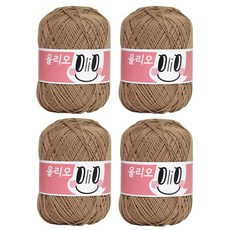yarna 올리오 실, 704 샌드베이지, 4개