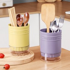 MONACO OLIVE 馬卡龍餐具盒 2 件套, 黃色、紫色, 1組