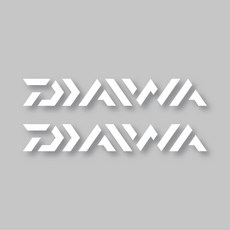 아웃도어 차량용 데칼 스티커 다이와 중형, 화이트, 2개 화이트, 2개