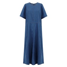 탱커스 뒷포켓 라운드 데님 원피스