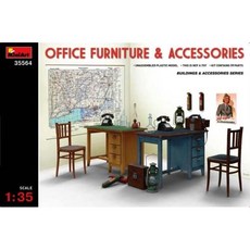 Mini Art 1/35 辦公家具配件塑料模型 35564, 1套