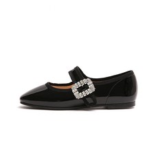 에나멜플랫슈즈