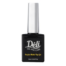 Deli Beauty Perfect 霧面上層美甲凝膠 - 10ml 霧面指甲油, 透明, 1瓶
