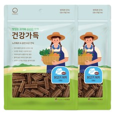굿데이 강아지 건강가득 간식 져키, 250g, 2개, 닭고기