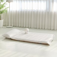 하이주 헬로하이주 아동용 샤벳쿨 여름 낮잠 냉감패드 일체형 + 베게커버 세트, 화이트, 1세트