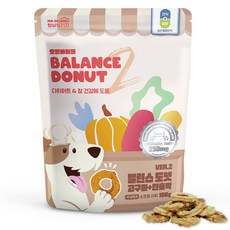 멍냥빌리지 강아지 밸런스도넛, 1개, 100g, 고구마 단호박