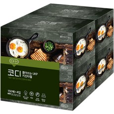 CODI 抽取式 UKP廚房紙巾, 100%原生紙漿, 無螢光增劑, 雙層, 4盒, 1組