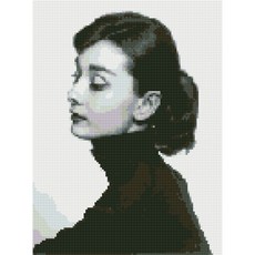 보석십자수오드리햅번