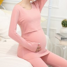 헤스티아 라운드 수유내복 상하의 세트