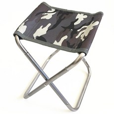 프랑온드 캠핑 낚시 등산 폴딩 경량 접이식 보조 의자, 카모그레이, 1개