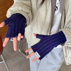 소리달 여성용 스티프 골지 포인트컬러 데일리 암워머