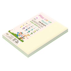 종이문화 플레이칼라 파스텔 색지 혼합 180g A3 100p, 15색, 1세트
