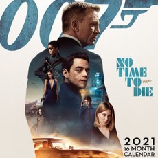 007 제임스 본드 No Time To Die 2021 Calendar, 혼합색상, 007 제임스 본드  2021 Calendar  달력