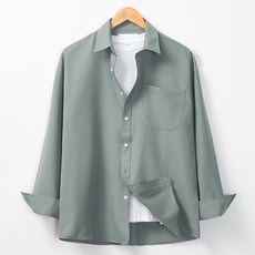 레이먼 남성용 글랜 오버핏 포켓 카라 셔츠