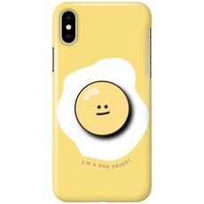 유니온바이닐 아이엠푸드 휴대폰 하드 케이스 + 그립톡 세트