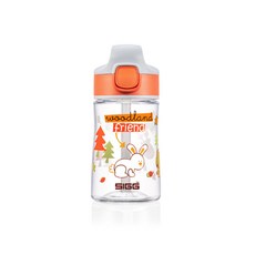 지그 미라클 트라이탄 키즈 워터 보틀, 우드랜드 프렌드, 350ml, 1개