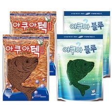  아쿠아 베스트 커플3 떡밥 세트 아쿠아텍2 2p + 블루 2p, 1세트 