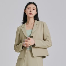 미쏘 여성용 테일러드 일자핏 싱글 숏자켓