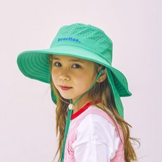UNITED COLORS OF BENETTON. KIDS 兒童款涼爽波浪露營帽遮陽帽