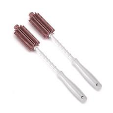 젊은이마켓 실리콘 병솔, 인디핑크, 2개